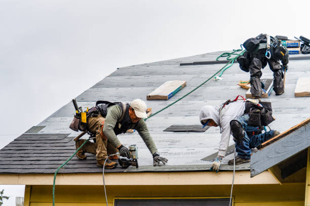 Professional Gutter Installation technician working in Beech Grove, IN